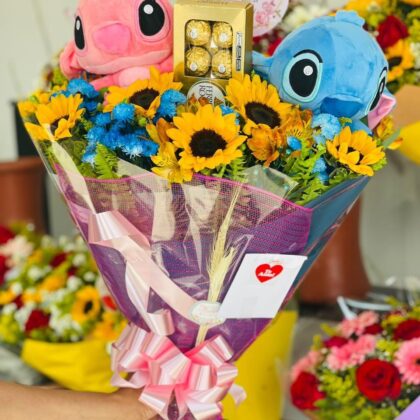 12 Girassóis Duplo Stitch mais Ferrero