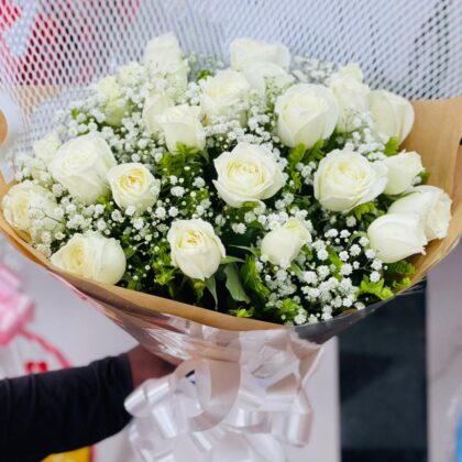 24 Rosas Brancas