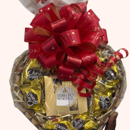 Coração de Ouro Branco com Ferrero