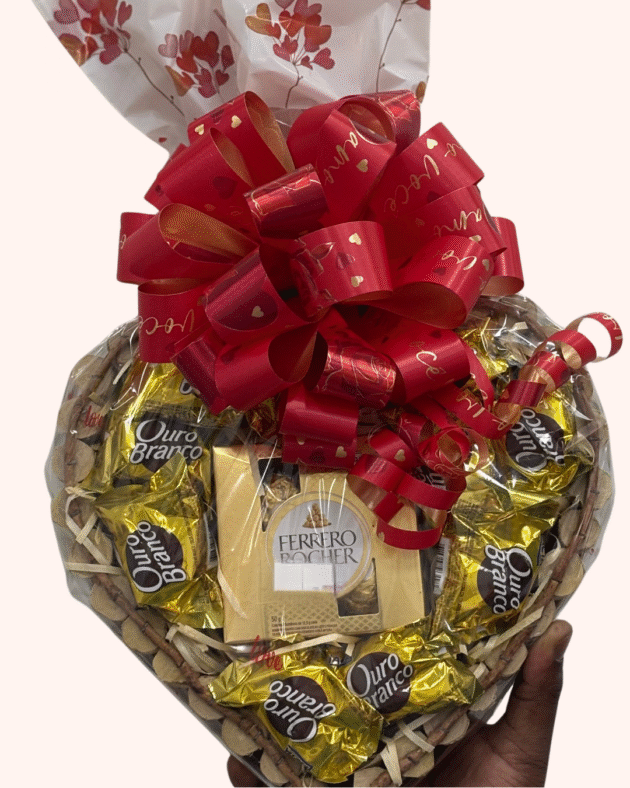 Coração de Ouro Branco com Ferrero